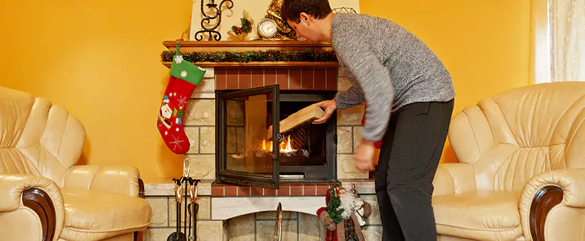 Rusted Metal Fireplace Restoration in Cabot, Arkansas